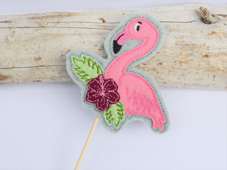 Stickdatei Flamingo ITH SET Stabstickdatei image number 6