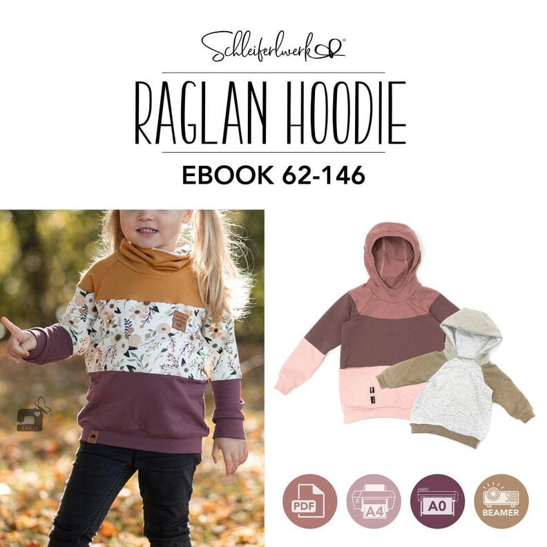 Raglan Hoodie | Schleiferlwerk | eBook | 62-146 image number 1