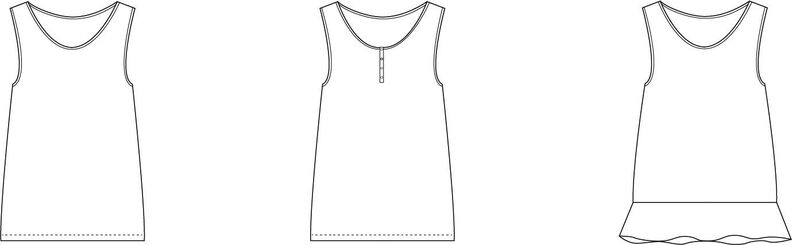 Träger Top optional Rüsche & Knopfleiste RELA ♥Gr. XS-XXL image number 6