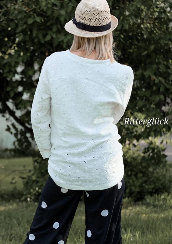 Bluse Hjertemusling Damen Gr. 32-50, Musselin, Leinen. A0 image number 9