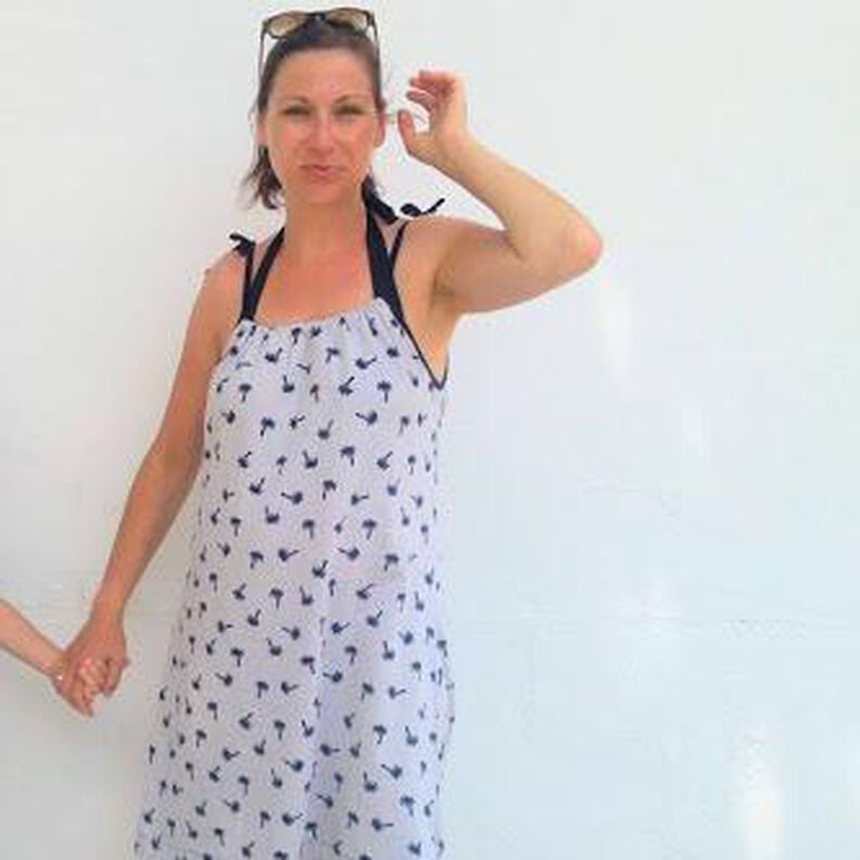 "Summer Dress Women" Trägerkleid aus Jersey /Schnittmuster image number 1