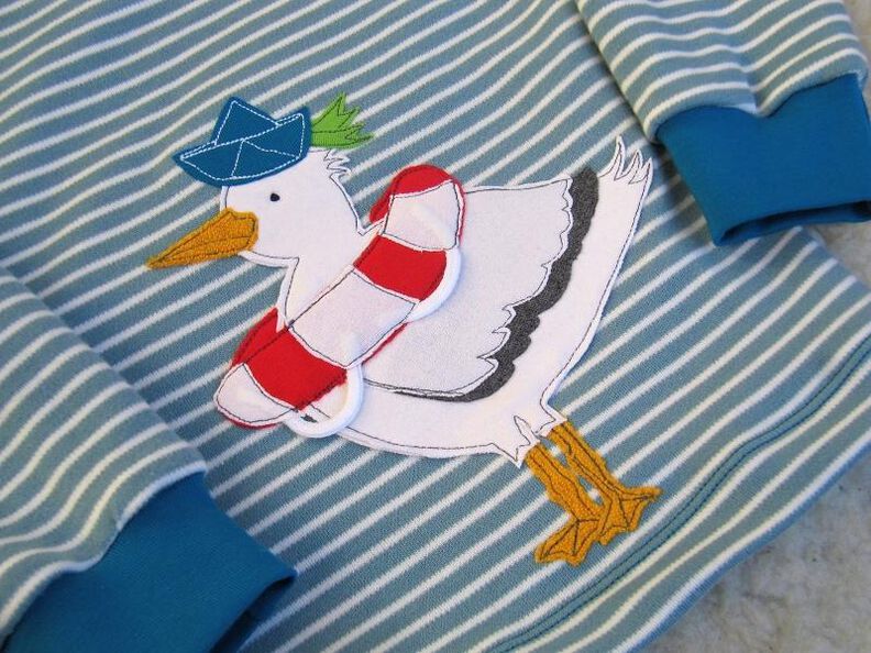 Freche Möwe – Appliziervorlage mit Applizerschule image number 1