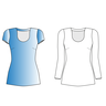 Shirt LONA CUP D Gr. 34-54 PDF-Schnitt A4, A0, Anleitung thumbnail number 2