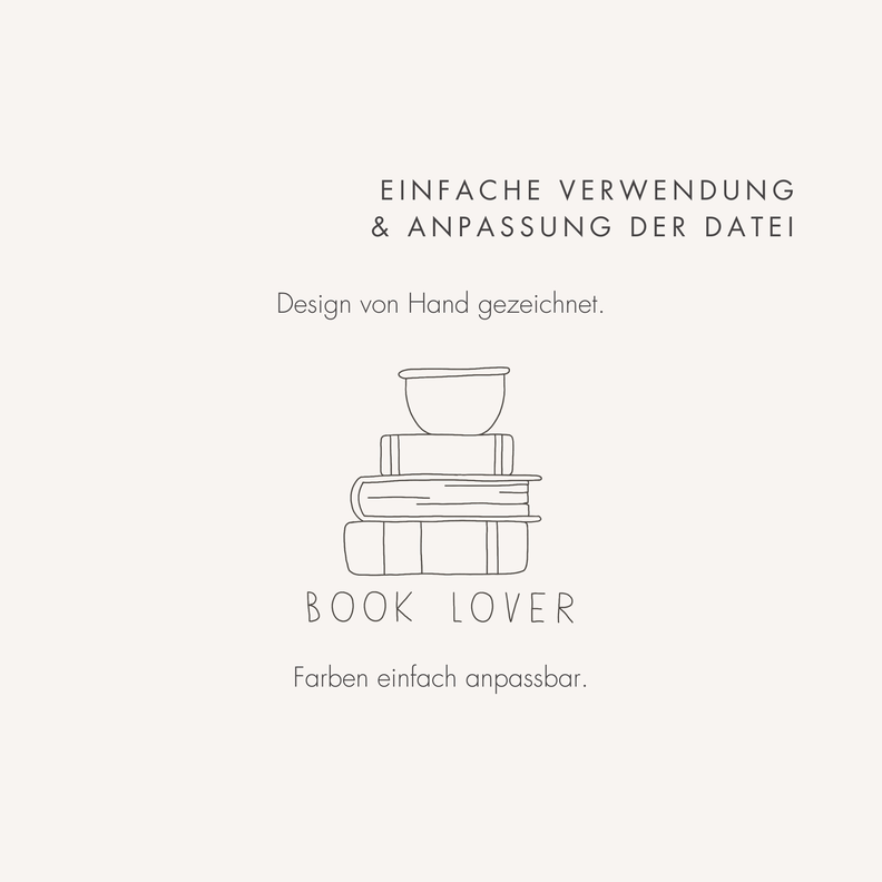 Plotter- und Laserdatei "BOOK LOVER" SVG PNG image number 2