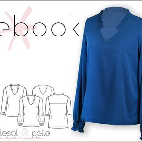 Ebook lillesol women Bluse "Violeta" mit Video-Anleitung
