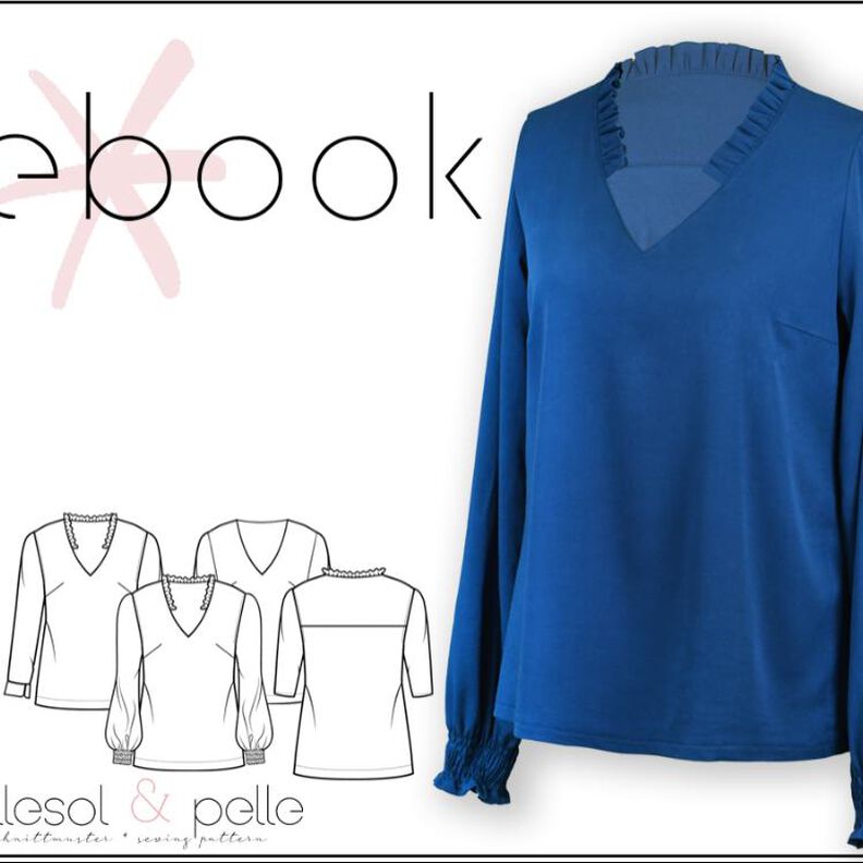 Ebook lillesol women Bluse "Violeta" mit Video-Anleitung image number 1