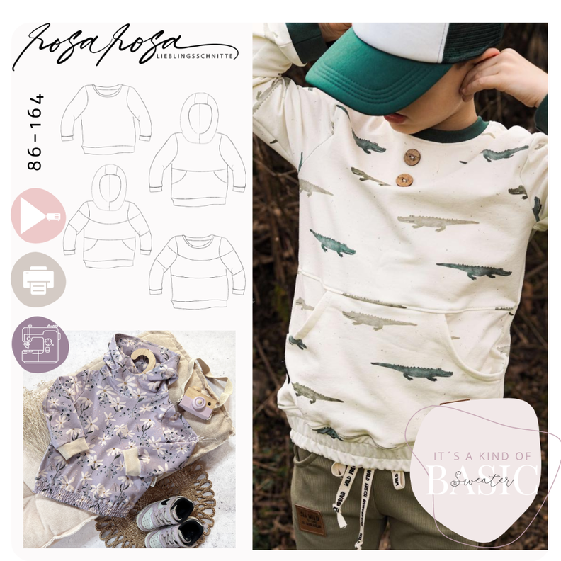 #iako Basic Sweater 86 - 164 inkl. A4/ A0/ Beamerdatei image number 1