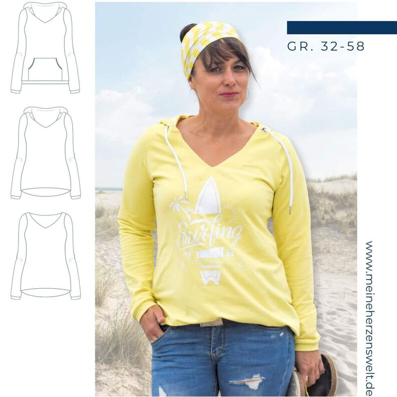 Pullover Damen - Schnittmuster Gr. 32-58  - meine EVE #92 image number 1