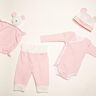 Baby Set Wickelbody, Hose, Mütze und Kuscheltier thumbnail number 3