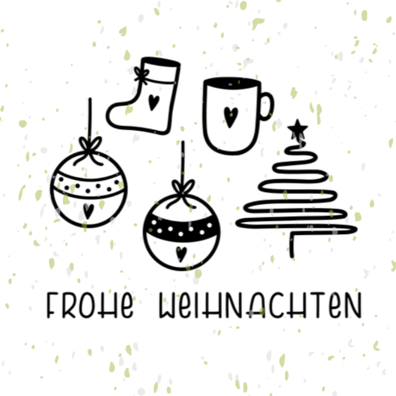 Weihnachtssticker + Frohe Weihnachten Plotterdatei image number 1