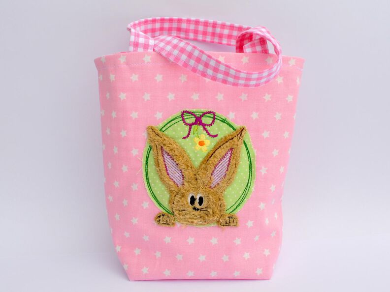 Stickdatei DOODLE Hase Blumen 2er SET 10x10cm image number 3