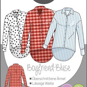 Ebook/Nähanleitung Boyfriend Bluse, Gr. 32-58