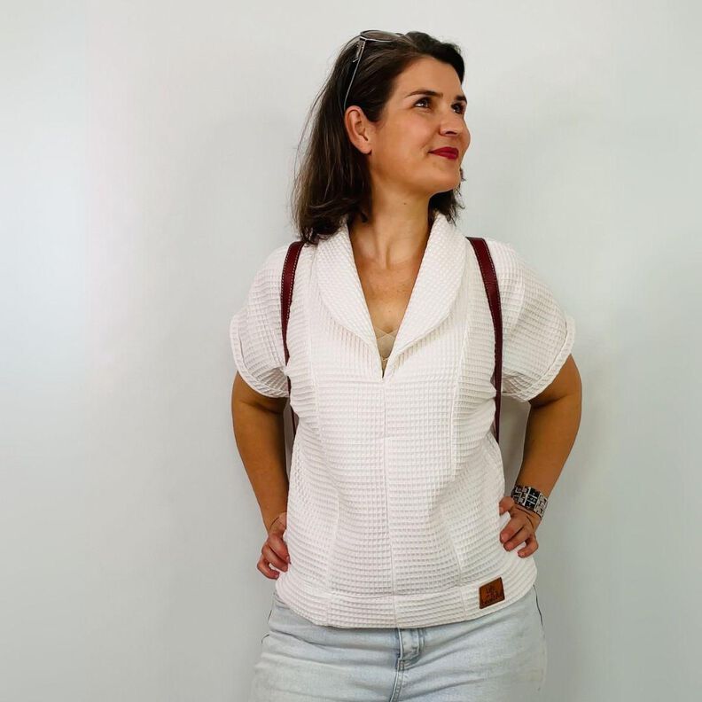 Schnittmuster Bluse Gilla | kurzarm mit Kragen | Leinen image number 8