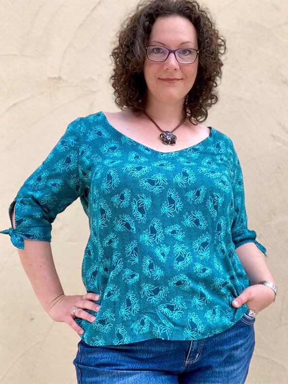 BECCA- Bluse oder Kleid PDF-A4, A0 und BEAMER image number 9