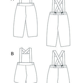 Schnittmuster Latzhose für Babys und Kinder MAX