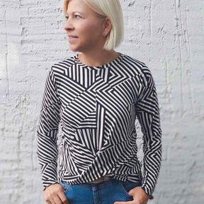 Knotenshirt "ANIKO" Nähanleitung & Schnitt Gr. 158 - 46