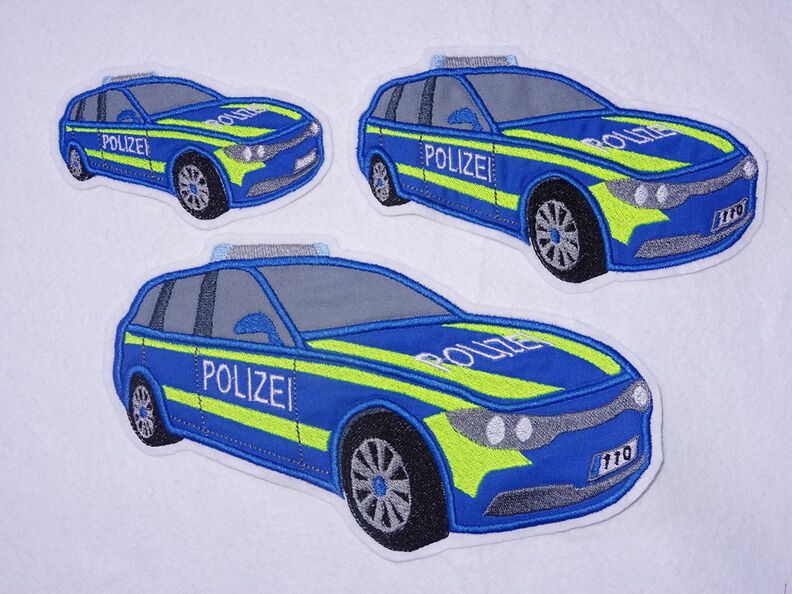 Polizeiauto Stickdatei Polizei image number 6