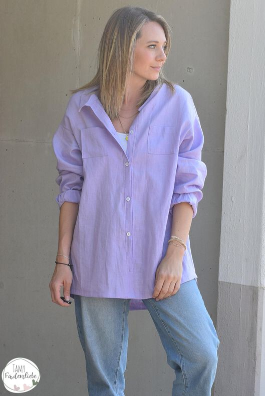 Oversizebluse – eBook Schnittmuster Gr. 32-54 – Cannes #148 image number 9