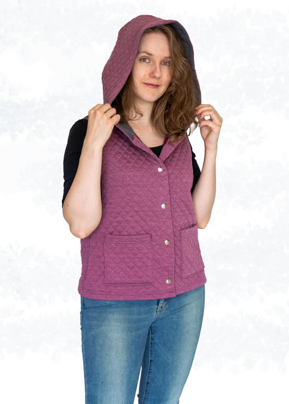 Cassie Sweatjacke/Weste mit Knöpfen BU 80-116, A4+A0 image number 3