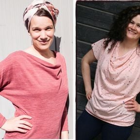 Jella - Wasserfallshirt Gr. 34 bis 48