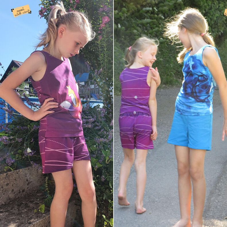 Kinder Shorts aus Jersey Kurze Hose PANAS ♥ Gr. 92-164 image number 4