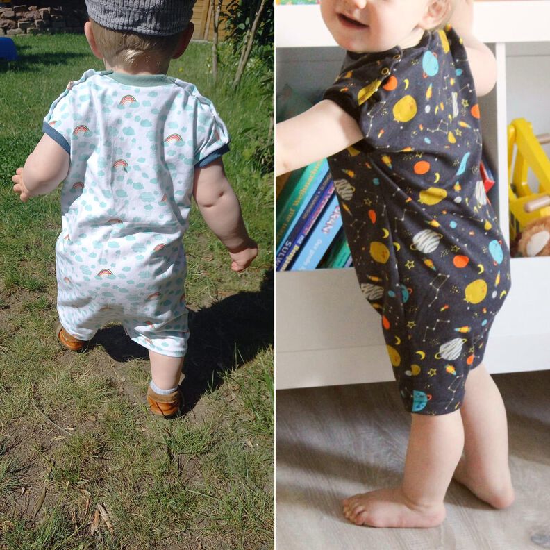 Baby Jumpsuit Body Sommer Anzug mit Rüsche TIPIS ♥ Gr. 56-98 image number 4