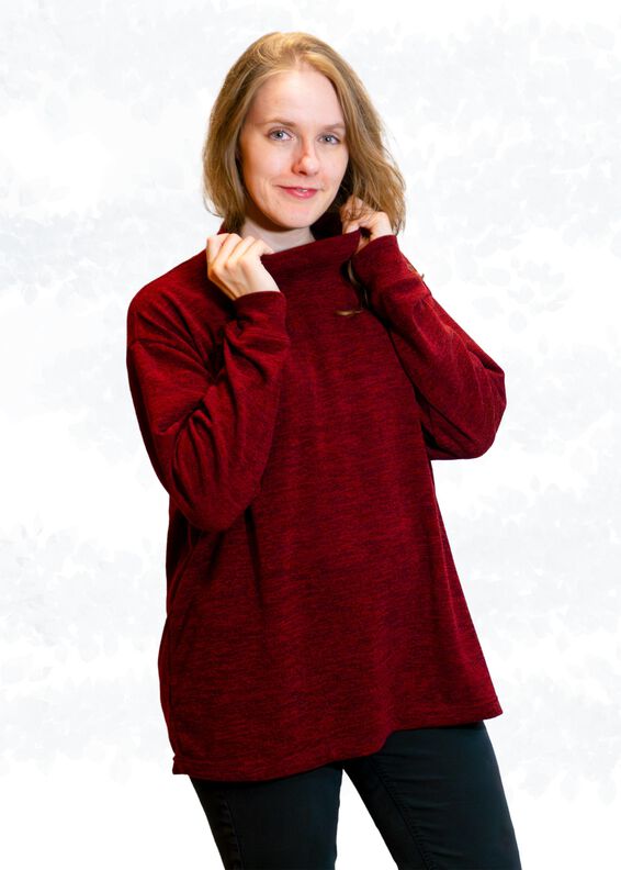 Jessy Oversize Pullover mit Rollkragen BU 80-116, A4+A0 image number 8