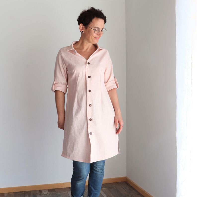 Bluse/Kleid AZORA Gr. 34-54 PDF-Schnitt A4, A0, Anleitung image number 2