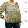 Ida – weite Carmenbluse Damen, weite Ärmel BU 80-116 A4+A0 thumbnail number 11