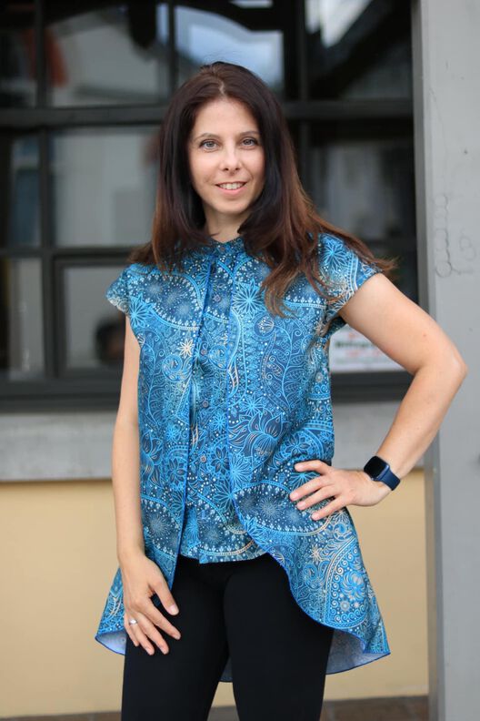Bluse Eleni Gr.32-54 inkl. Ebenen und Beamerdatei image number 7