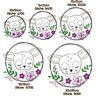 Stickdatei Reh mit Blumen doodle verschiedene Größen thumbnail number 2