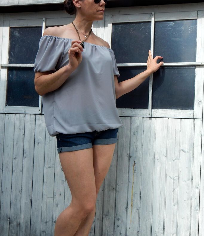  Off and Over-Shoulder Dress & Blouse / Schnittmuster Kleid image number 5
