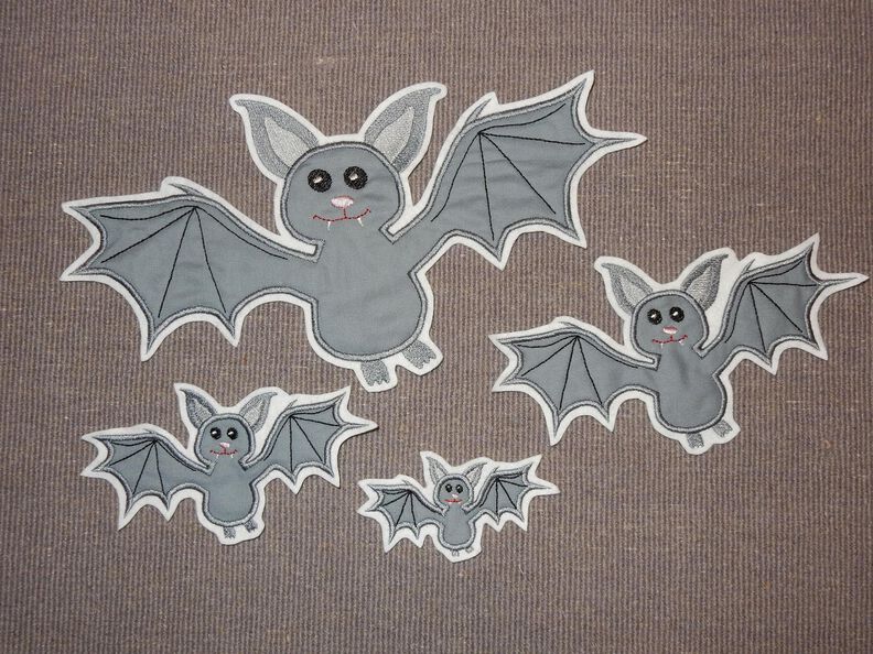 Fledermaus Stickdatei image number 2