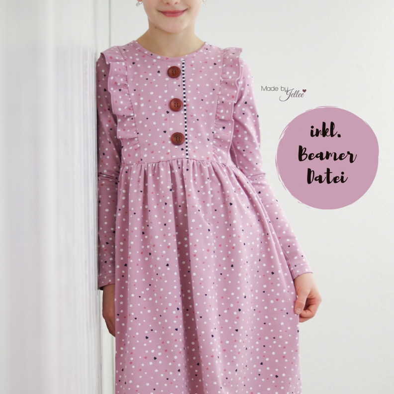 Vintage Dress für JERSEY Gr. 86-164 inkl. BEAMER DATEI image number 1