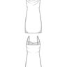 Schnittmuster nach Maß für ein Kleid, Wasserfallausschnitt thumbnail number 6