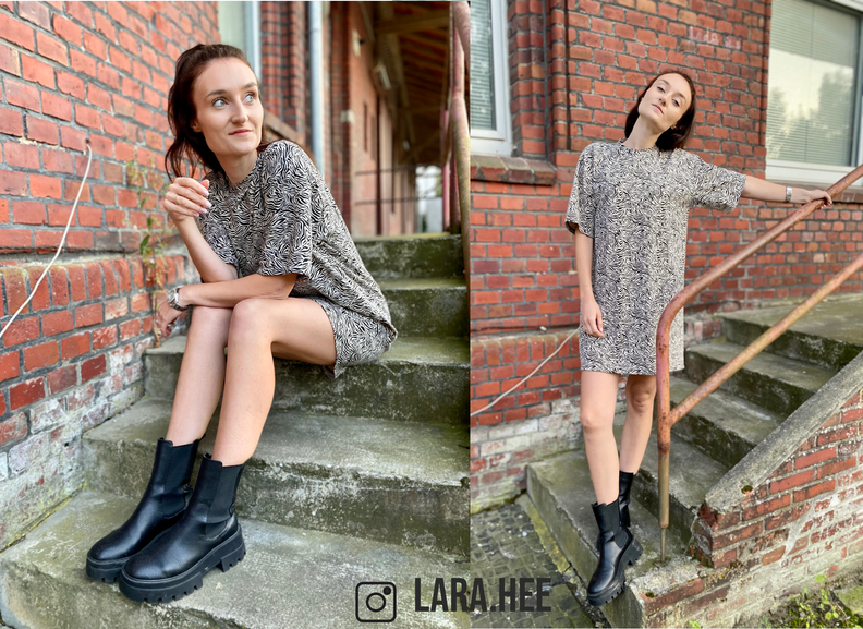 Oversized T-Shirt Kleid Bodo, PDF Schnittmuster, E-Book image number 7