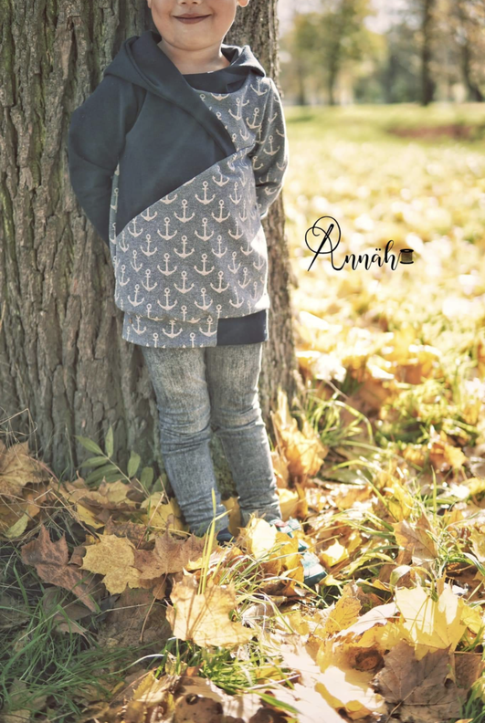 E-Book Hoodie Asymmetrie Gr. 104 - 140 image number 6