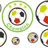 Stickdatei - Fußball Fussball Champion bunt thumbnail number 3