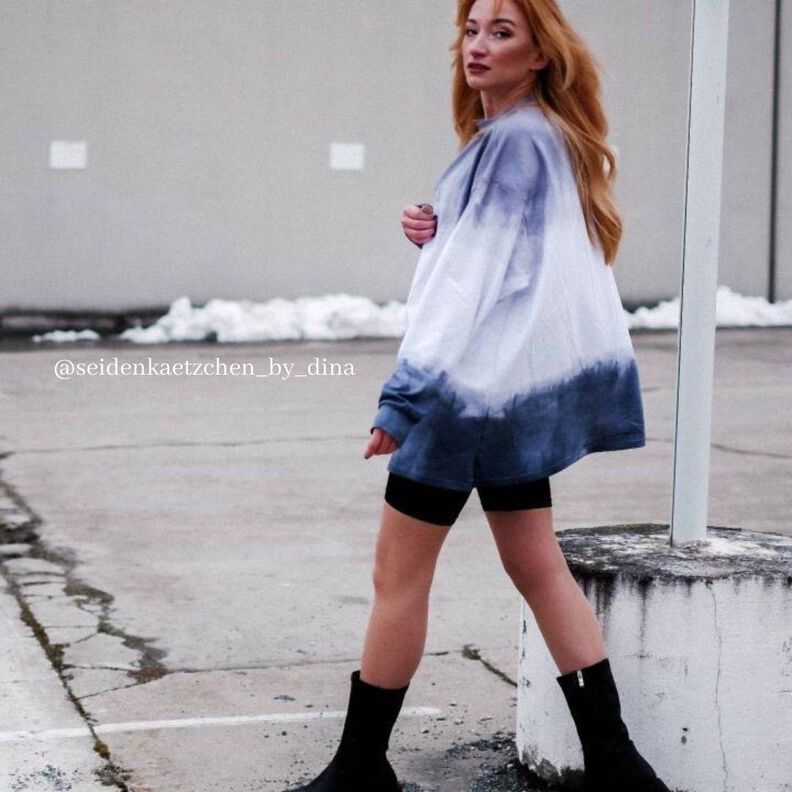 Oversized Sweatkleid / Sweater / Pullover - Größen 34-50 image number 4