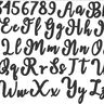 Buchstaben Schreibschrift klein und groß + Zahlen Stickdatei thumbnail number 3