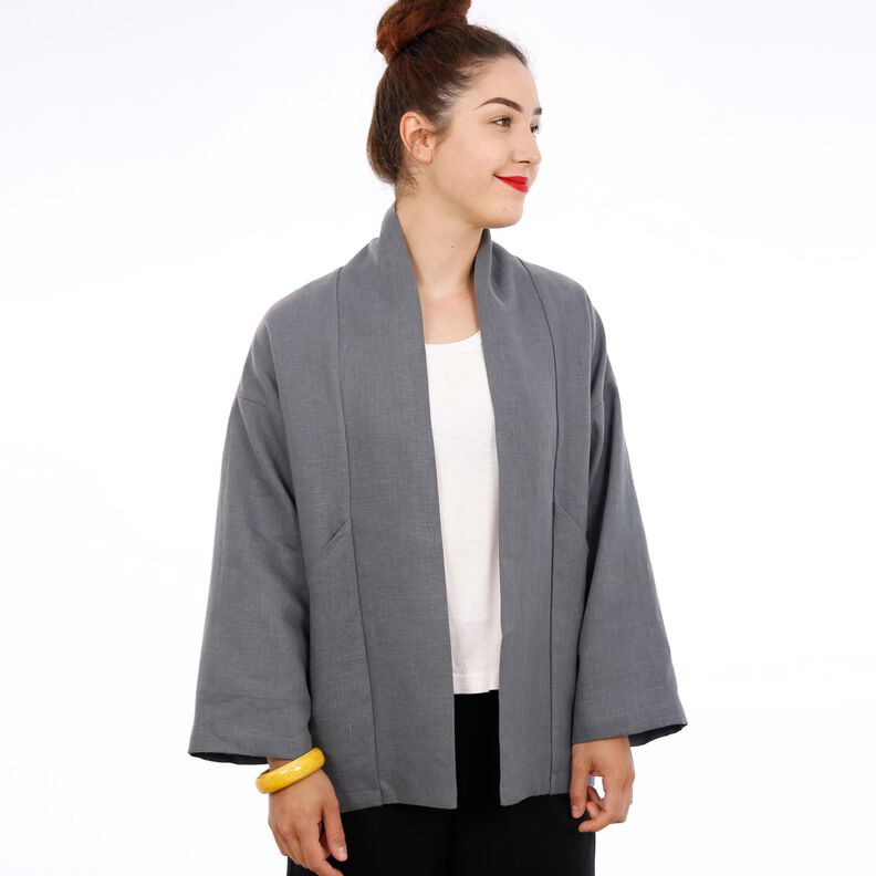 FRAU SINA - Kimonojacke mit schrägen Taschen  XS-XXL image number 6