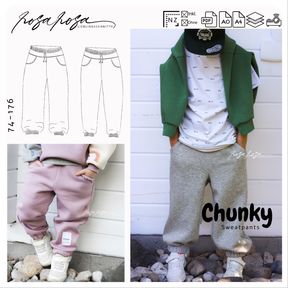 Chunky Sweatpants | 74–176 | inkl. A4, A0, Beamerdatei