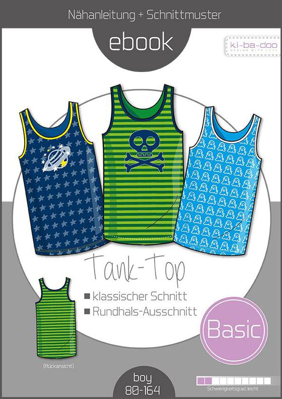 Ebook/Nähanleitung Basic Tank Top Boys Gr. 80-164 image number 1