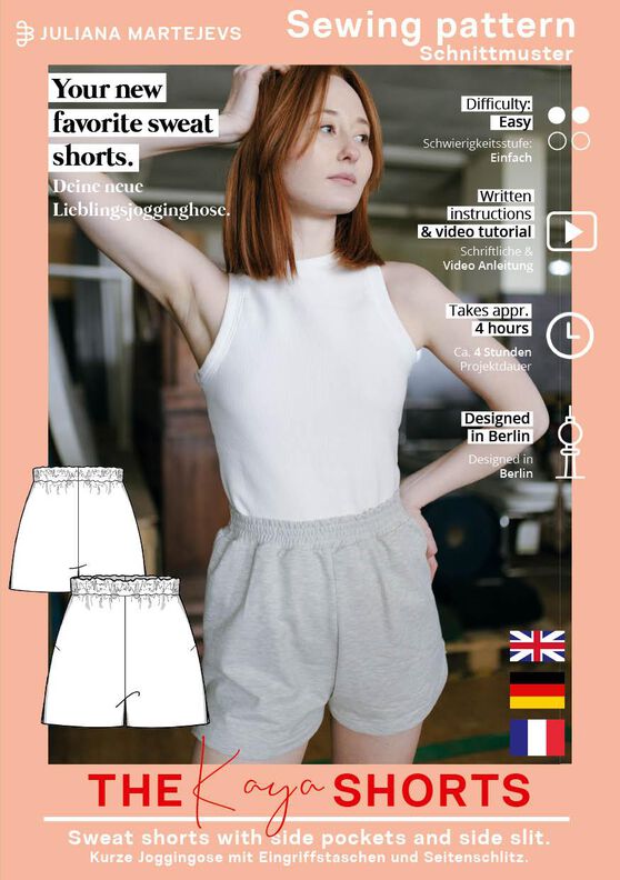 Schnittmuster nach Maß: Kurze Jogginghose Damen Shorts image number 6