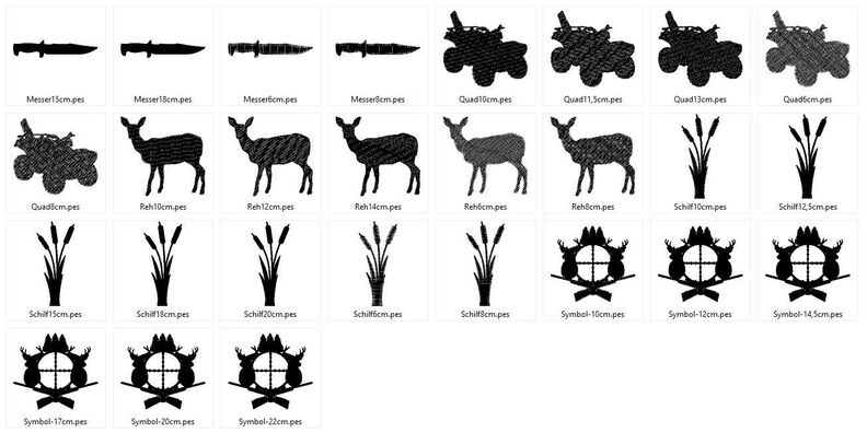 Stickdatei - Jagd Hunting Jäger Silhouette image number 7