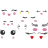 Gesichter für Kuscheltiere Stickdatei thumbnail number 1