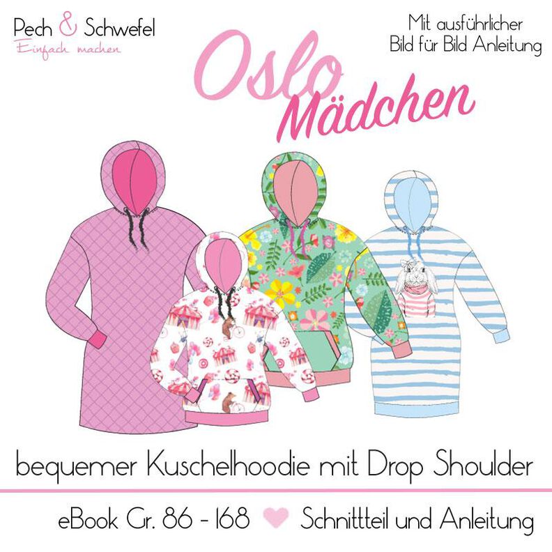 E-Book Hoodie “Oslo” für Mädchen Gr. 86 - 162 image number 1