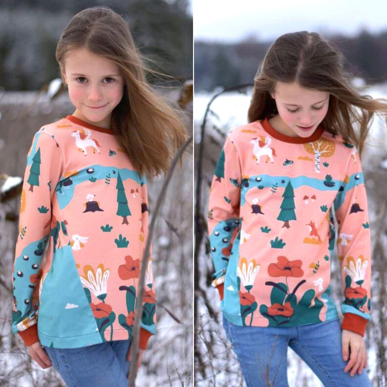 Kinder T-Shirt Longsleeve mit Teilungen KEREN ♥ Gr. 92-164 image number 7