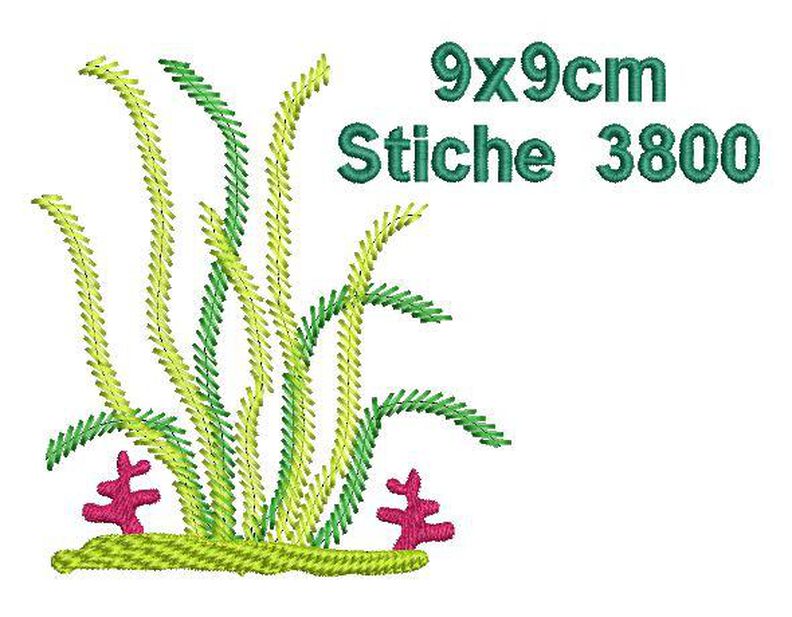 Stickdatei Unterwasserwelt SET 10x10cm Rahmen image number 8