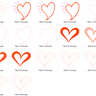 Stickdatei - einfache Herz Linien Herzen simply thumbnail number 6